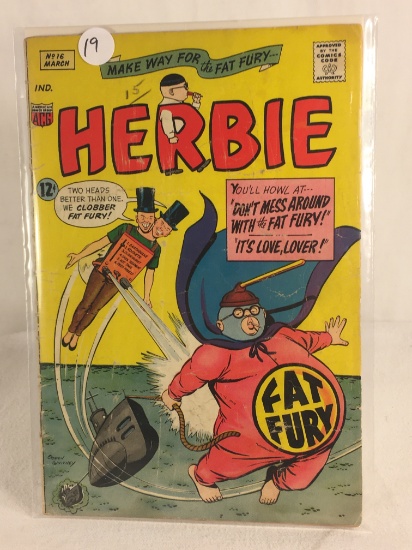 Collector IND. Acg Comics Herbie Comic Book NO.16