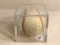 Collector Signed Baseball in Case 3.25