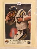 Collector NFL Football Photo Signed by Pete Holohan 8.5