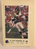 Collector NFL Football Photo Signed by Gary Anderson 8.5
