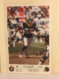 Collector NFL Football Photo Signed by Ty Allert 8.5