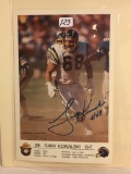 Collector NFL Football Photo Signed by Gary Kowalski 8.5