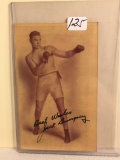 Collector Signed Boxing Post Card - See Pictures