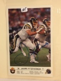 Collector NFL Football Photo Signed by James Fitzpatrick 8.5