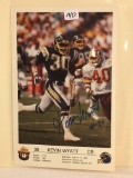 Collector NFL Football Photo Signed by Kevin Wyatt 8.5