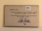 Collector Signed Greatest Thrill Card 5