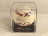 Collector Signed Rawlings MLB Baseball in Case 3.25