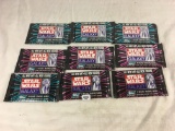 Lot of 9 Pcs. Collector Topps Star Wars Galaxy Series Two Trading Cards - See Pictures