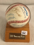 Collector Signed Rawlings MLB Baseball in Stand - See Pictures