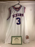 Collector NBA 4XL Basketball Jersey Signed by Allen Iverson w/ COA - See Pictures