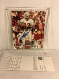 Collector Signed Upper Deck NFL Football Photo 10.5