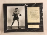 Collector Vintage Boxing Photo Stats Signed by Willie Pep 15
