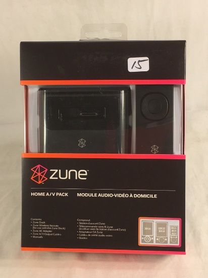 NIB Zune Home A/V Pack Module Audio - Video Domicile - See Pictures