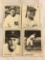 Lot Of 4 Pcs Collector Vintage Assorted Baseball Players 1936-1939 Yankee Dynasty Trading Cards