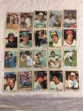 Lot of 20 Pcs Collector Loose Vintage Assorted Players Baseball Cards - See Pictures