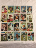 Lot of 20 Pcs Collector Loose Vintage Assorted Baseball Players Trading Cards - See Pictures