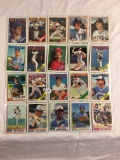 Lot of 20 Pcs Collector Loose Vintage Assorted Baseball Players Trading Cards - See Pictures