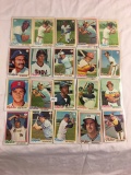 Lot of 20 Pcs Collector Loose Vintage Assorted Baseball Players Trading Cards - See Pictures