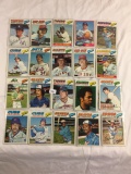 Lot of 20 Pcs Collector Loose Vintage Assorted Baseball Players Trading Cards - See Pictures