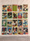 Lot of 20 Pcs Collector Loose Vintage Assorted Baseball Players Trading Cards - See Pictures