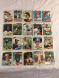 Lot of 20 Pcs Collector Loose Vintage Assorted Baseball Players Trading Cards - See Pictures