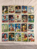 Lot of 20 Pcs Collector Loose Vintage Assorted Baseball Players Trading Cards - See Pictures