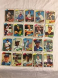 Lot of 20 Pcs Collector Loose Vintage Assorted Baseball Players Trading Cards - See Pictures