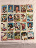 Lot of 20 Pcs Collector Loose Vintage Assorted Baseball Players Trading Cards - See Pictures