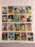 Lot of 20 Pcs Collector Loose Vintage Assorted Baseball Players Trading Cards - See Pictures