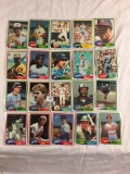 Lot of 20 Pcs Collector Loose Vintage Assorted Baseball Players Trading Cards - See Pictures