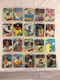 Lot of 20 Pcs Collector Loose Vintage Assorted Baseball Players Trading Cards - See Pictures