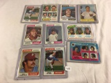 Lot Of 10 Pcs Collector Loose Assorted Baseball Players Trading Cards - See Pictures