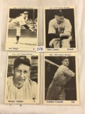 Lot Of 4 Pcs Collector Vintage Assorted Baseball Players 1936-1939 Yankee Dynasty Trading Cards