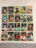 Lot of 20 Pcs Collector Loose Vintage Assorted Players Baseball Cards - See Pictures