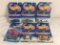 Lot of 6 Pcs NIP Hot Wheels Assorted Design 1/64 Scale Die Cast And Plastic Parts Cars - See Picture