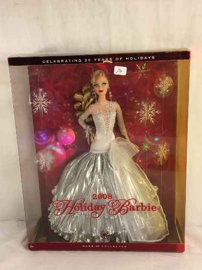 Collector NIP 2008 Mattel Holiday Celebration Barbie Doll 11-12" Tall Doll - See Pictures