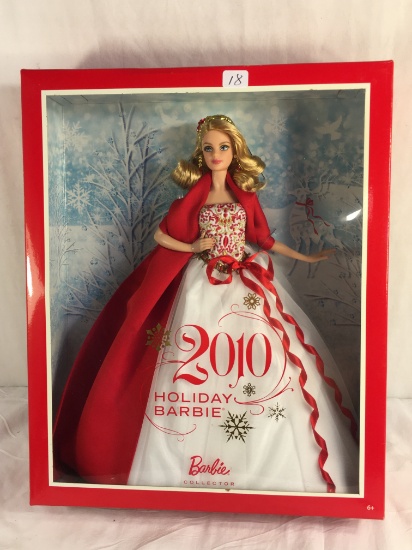 Collector NIP 2010 Mattel Holiday Celebration Barbie Doll 11-12" Tall Doll - See Pictures