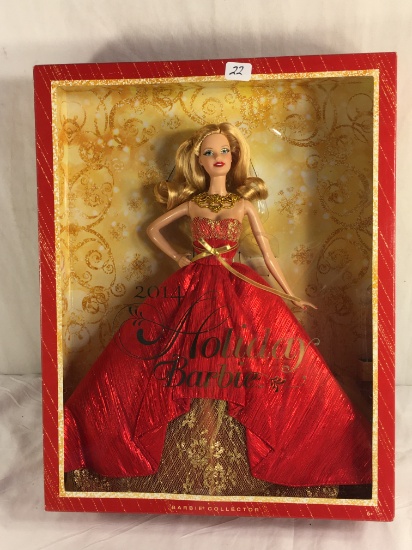 Collector NIP 2014 Mattel Holiday Celebration Barbie Doll 11-12" Tall Doll - See Pictures