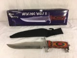 NIP Frost Cutlery Knife Howling Wolf II 15-167FW 16.5
