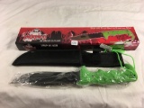 NIP Vampire Cutley VMP-014GB 12 Overall Length Bowie Black CoatedStainless Steel BLade