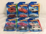 Lot of 6 Pcs NIP Hot Wheels Assorted Design 1/64 Scale Die Cast And Plastic Parts Cars - See Picture