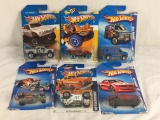 Lot of 6 Pcs NIP Hot Wheels Assorted Design 1/64 Scale Die Cast And Plastic Parts Cars - See Picture