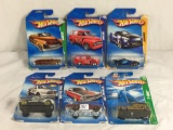 Lot of 6 Pcs NIP Hot Wheels Assorted Design 1/64 Scale Die Cast And Plastic Parts Cars - See Picture