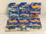 Lot of 6 Pcs NIP Hot Wheels Assorted Design 1/64 Scale Die Cast And Plastic Parts Cars - See Picture