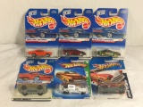 Lot of 6 Pcs NIP Hot Wheels Assorted Design 1/64 Scale Die Cast And Plastic Parts Cars - See Picture