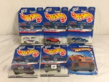 Lot of 6 Pcs NIP Hot Wheels Assorted Design 1/64 Scale Die Cast And Plastic Parts Cars - See Picture