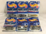 Lot of 6 Pcs NIP Hot Wheels Assorted Design 1/64 Scale Die Cast And Plastic Parts Cars - See Picture