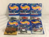 Lot of 6 Pcs NIP Hot Wheels Assorted Design 1/64 Scale Die Cast And Plastic Parts Cars - See Picture