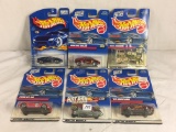 Lot of 6 Pcs NIP Hot Wheels Assorted Design 1/64 Scale Die Cast And Plastic Parts Cars - See Picture
