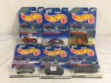 Lot of 6 Pcs NIP Hot Wheels Assorted Design 1/64 Scale Die Cast And Plastic Parts Cars - See Picture